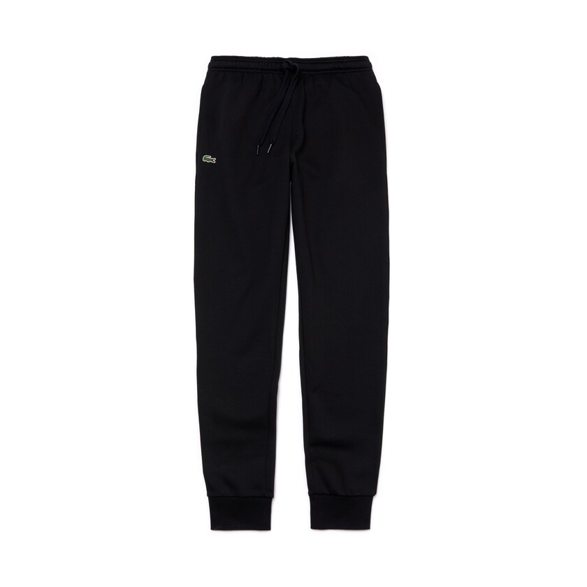 Pantalon Deportivo Lacoste SPORT Fleece Tennis Hombre Negros | CY6-45824Z3