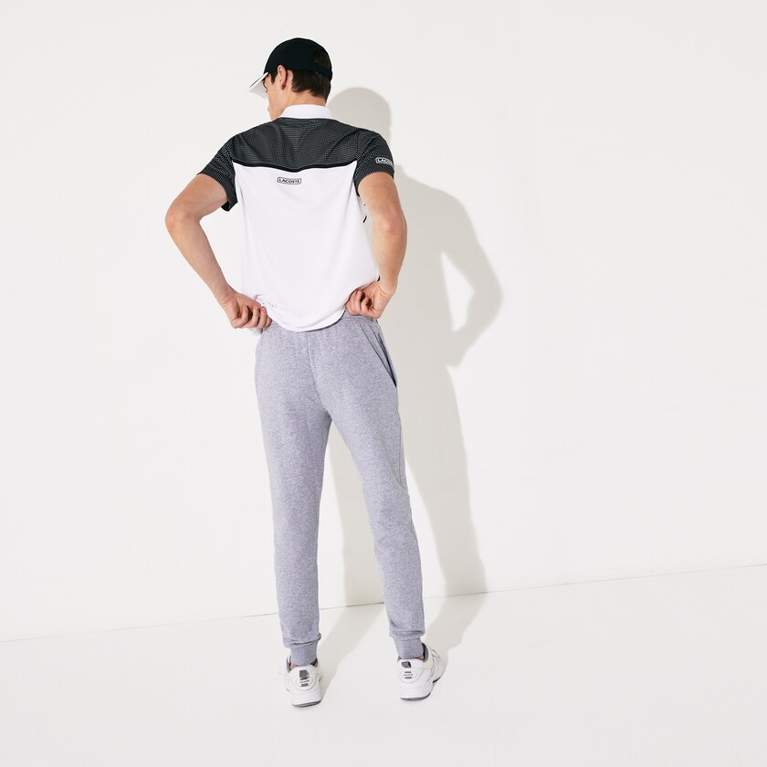 Pantalon Deportivo Lacoste SPORT Fleece Tennis Hombre Grises | GF3-67806Z8