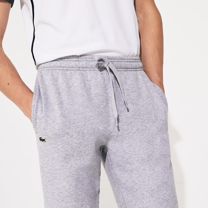 Pantalon Deportivo Lacoste SPORT Fleece Tennis Hombre Grises | GF3-67806Z8