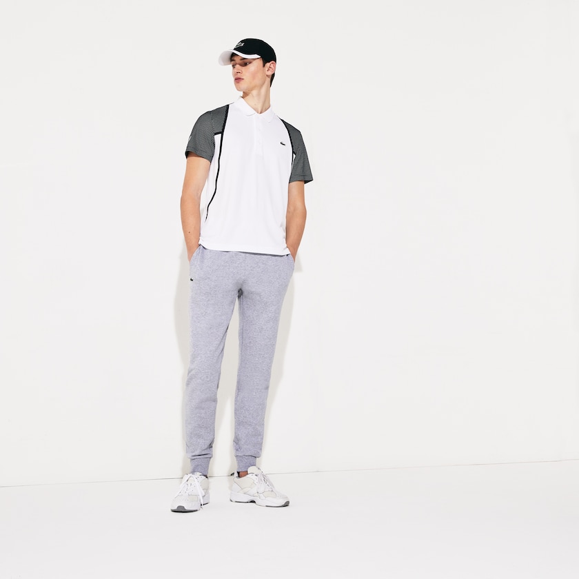 Pantalon Deportivo Lacoste SPORT Fleece Tennis Hombre Grises | GF3-67806Z8