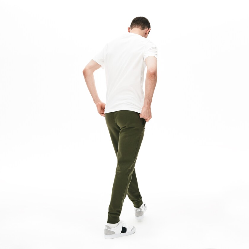 Pantalon Deportivo Lacoste SPORT Fleece Tennis Hombre Kaki Verdes | ZC5-95229T1