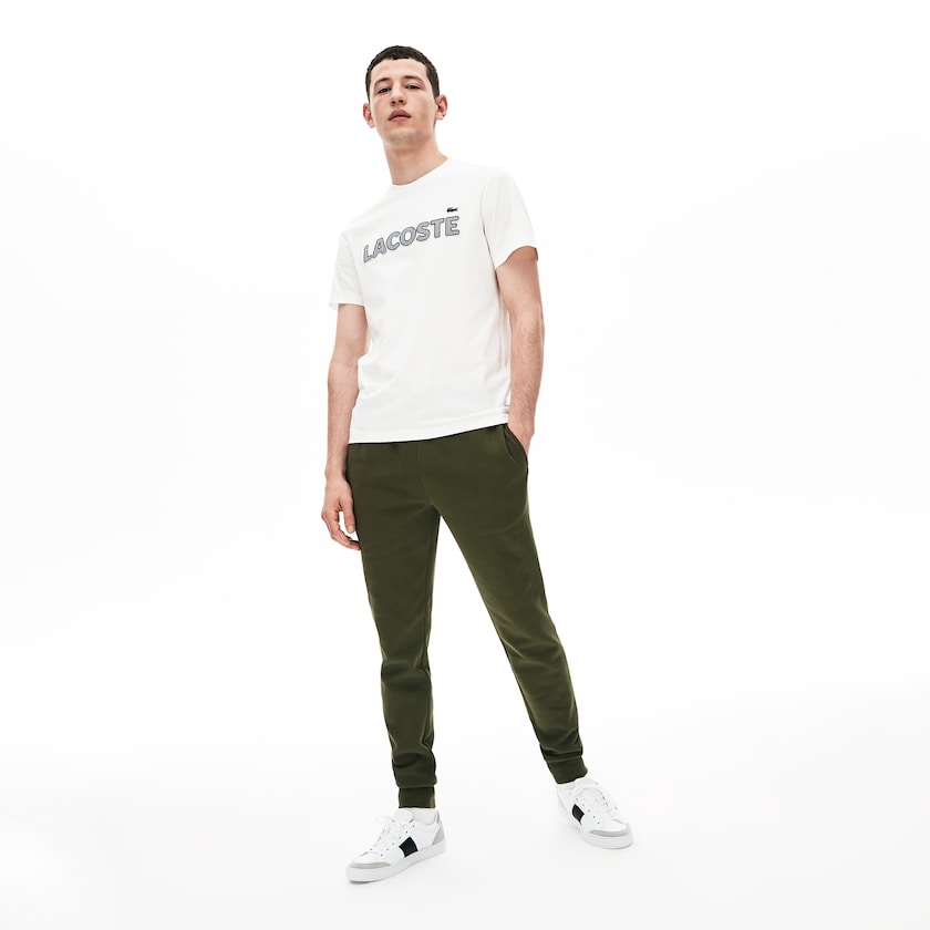 Pantalon Deportivo Lacoste SPORT Fleece Tennis Hombre Kaki Verdes | ZC5-95229T1