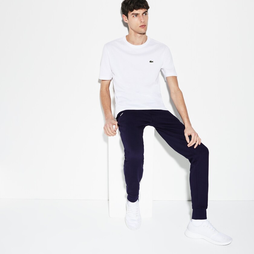 Pantalon Deportivo Lacoste SPORT Fleece Tennis Hombre Azul Marino Azules | LN7-95869N3