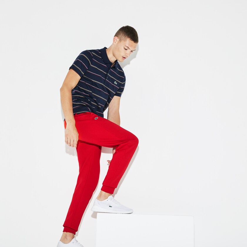 Pantalon Deportivo Lacoste SPORT Fleece Tennis Hombre Rojos | NJ3-89028K6