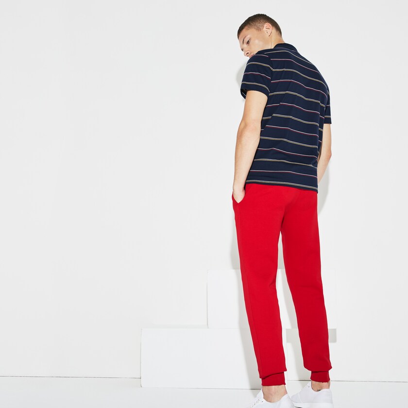 Pantalon Deportivo Lacoste SPORT Fleece Tennis Hombre Rojos | NJ3-89028K6