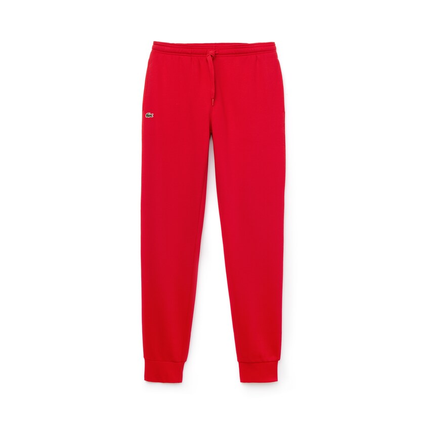 Pantalon Deportivo Lacoste SPORT Fleece Tennis Hombre Rojos | NJ3-89028K6
