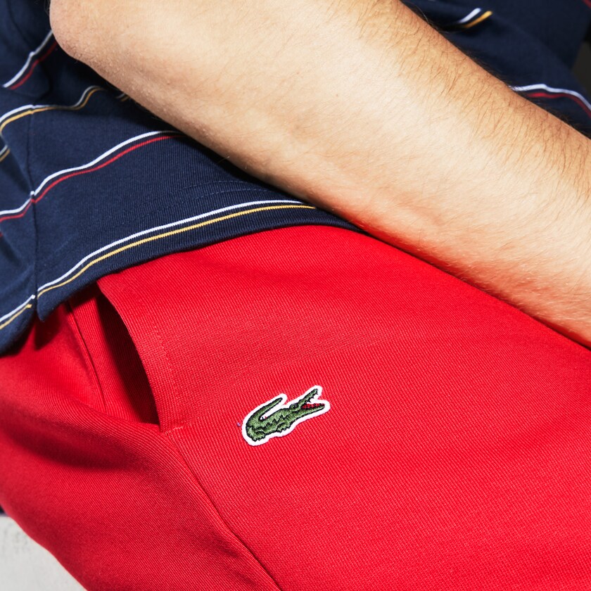 Pantalon Deportivo Lacoste SPORT Fleece Tennis Hombre Rojos | NJ3-89028K6