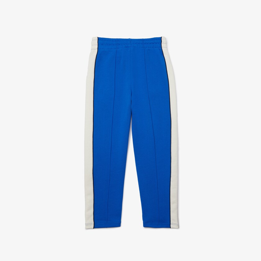 Pantalon Lacoste Niños Azules Blancos Azul Marino Azules Colorblock Cotton Fleece Track ID8-22952R9