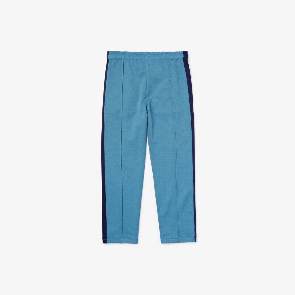 Pantalon Lacoste Niños Azules Azul Marino Azules Blancos Contrast Bands Lightweight Jogging TZ1-41034I9