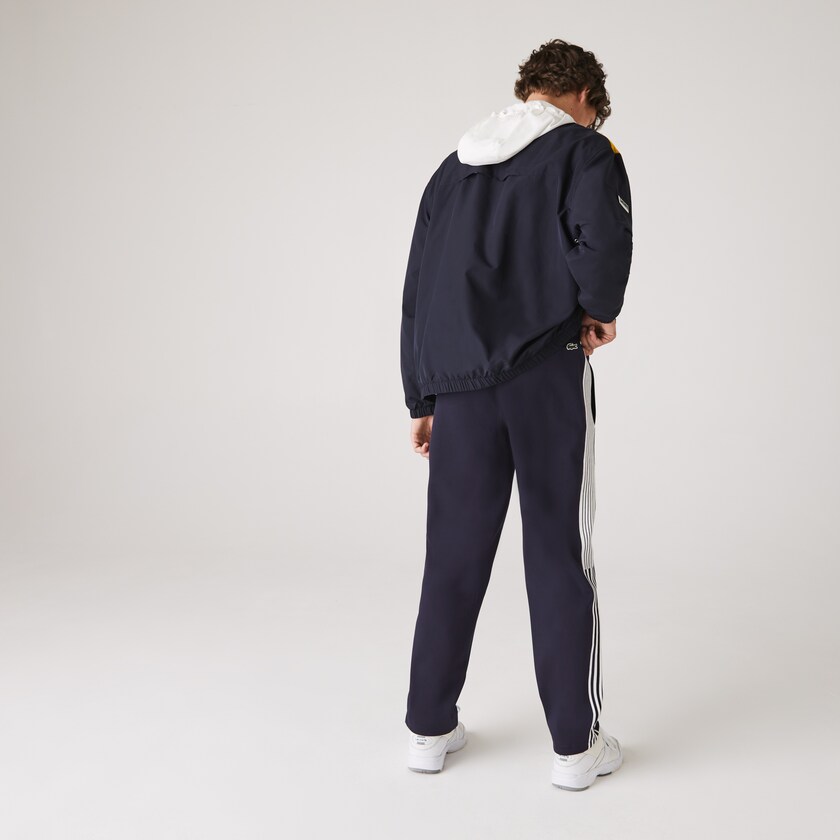 Pantalon Lacoste Heritage Contrast Striped Jogging Hombre Azul Marino Azules | YC2-32733F2