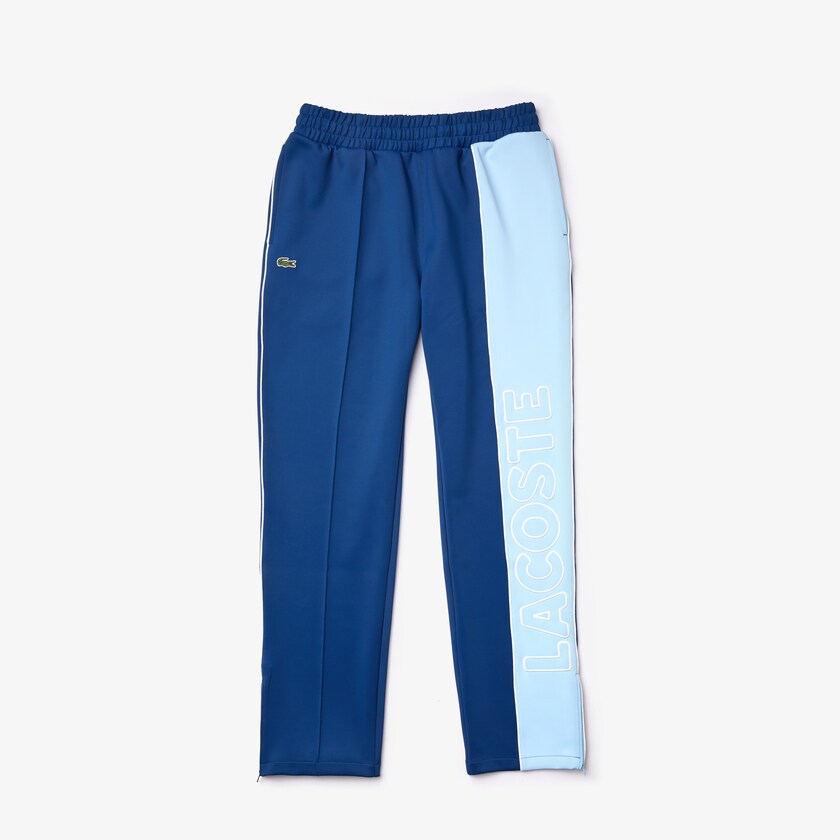 Pantalon Lacoste LIVE Colorblock Light Neoprene Tracksuit Hombre Azules | KW7-45004M7