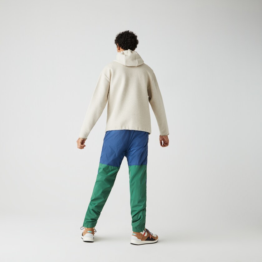 Pantalon Lacoste LIVE Colorblock Tracksuit Hombre Verdes Azules | PM7-12561S7