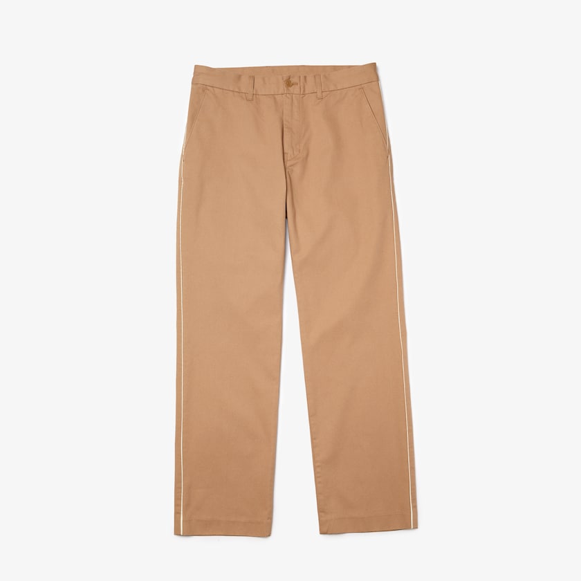 Pantalon Lacoste LIVE Five-Pocket Chino Hombre Beige | ZY1-76297X1