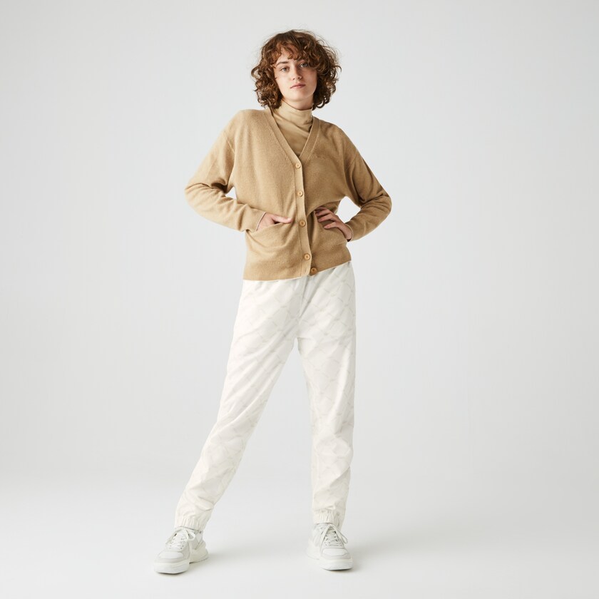 Pantalon Lacoste LIVE Print Tracksuit Hombre Blancos Beige | QP3-13941K0