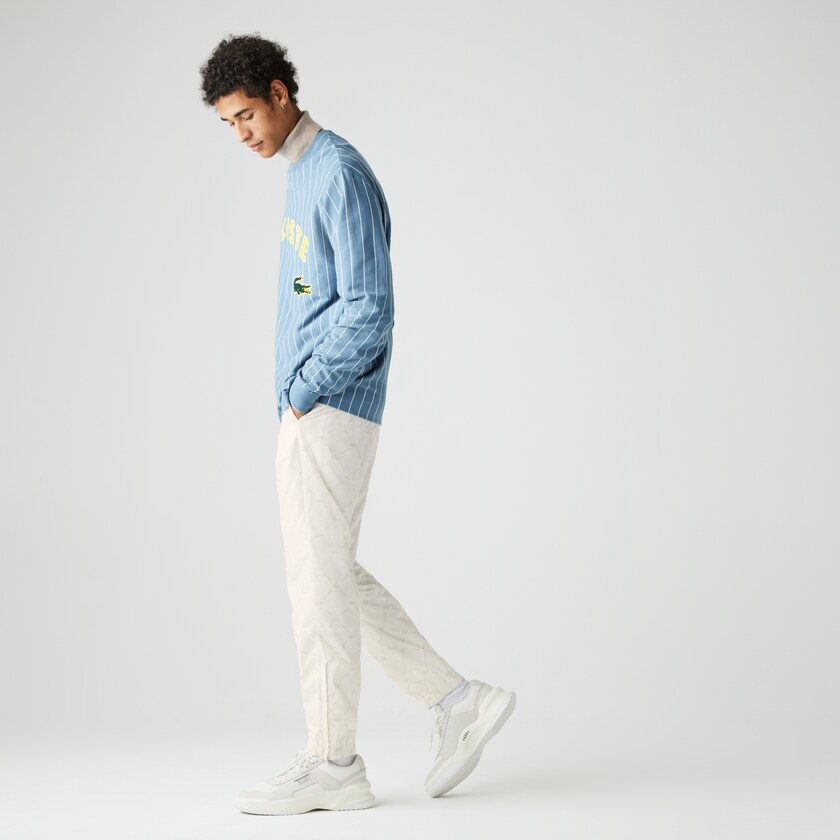 Pantalon Lacoste LIVE Print Tracksuit Hombre Blancos Beige | QP3-13941K0