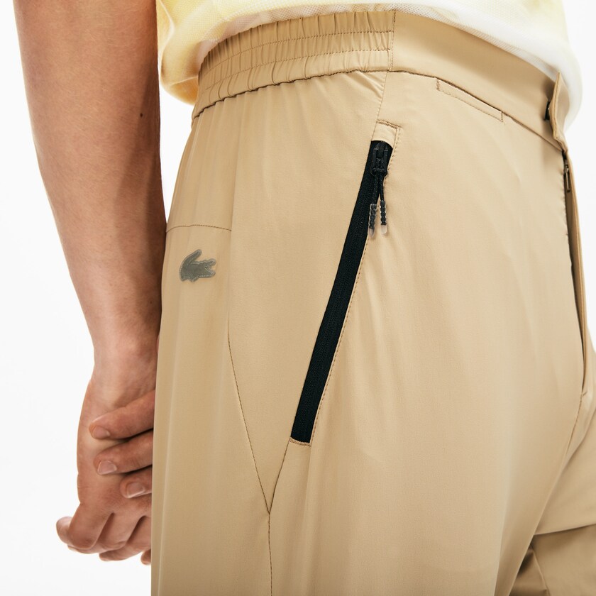 Pantalon Lacoste Motion Ergonomic Hombre Beige | EQ9-38403U4