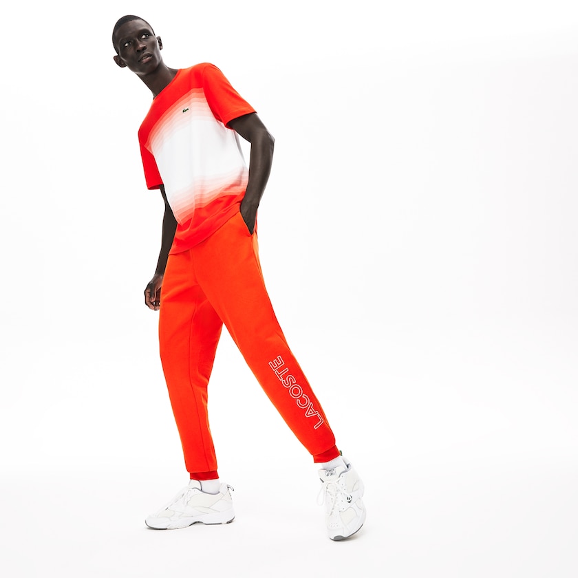 Pantalon Lacoste Motion French Terry Track Hombre Rojos | KG3-40604T4