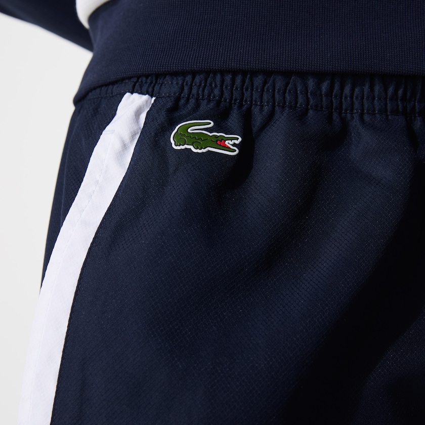 Pantalon Lacoste SPORT Lightweight Color-Block Track Hombre Azul Marino Azules Blancos Turquesa Azul Marino Azules | YU0-02840J1