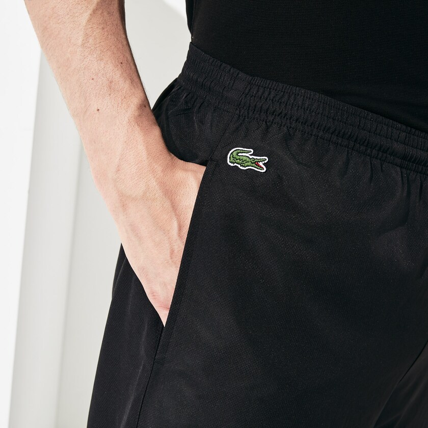 Pantalon Lacoste SPORT Performance Side Zip Track Hombre Negros | SE0-05500M3