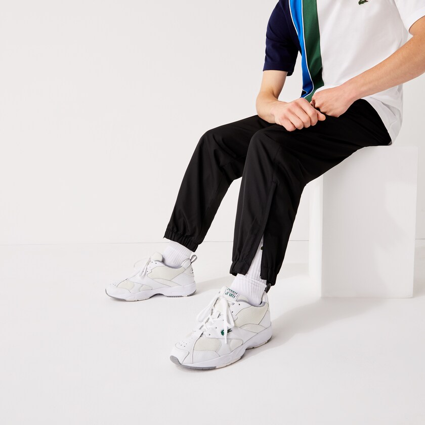 Pantalon Lacoste SPORT Performance Side Zip Track Hombre Negros | SE0-05500M3
