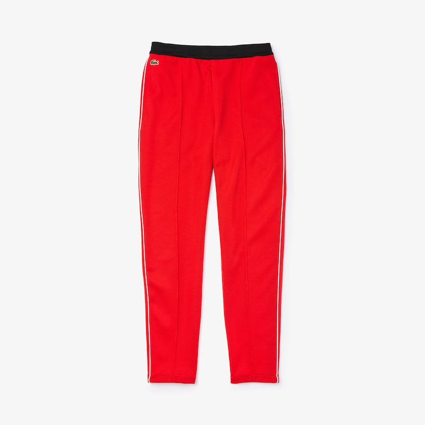 Pantalon Lacoste SPORT Run-resistant Pleated Tracksuit Hombre Rojos Negros Blancos | JQ3-88718F2