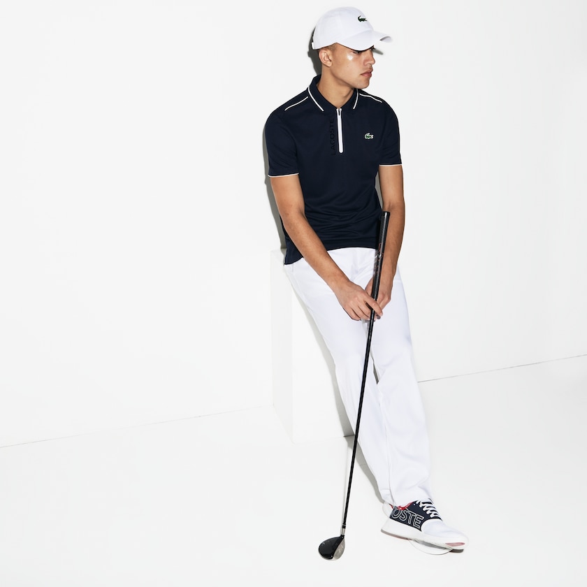 Pantalon Lacoste SPORT Technical Gabardine Golf Chino Hombre Blancos | GW4-08710V4
