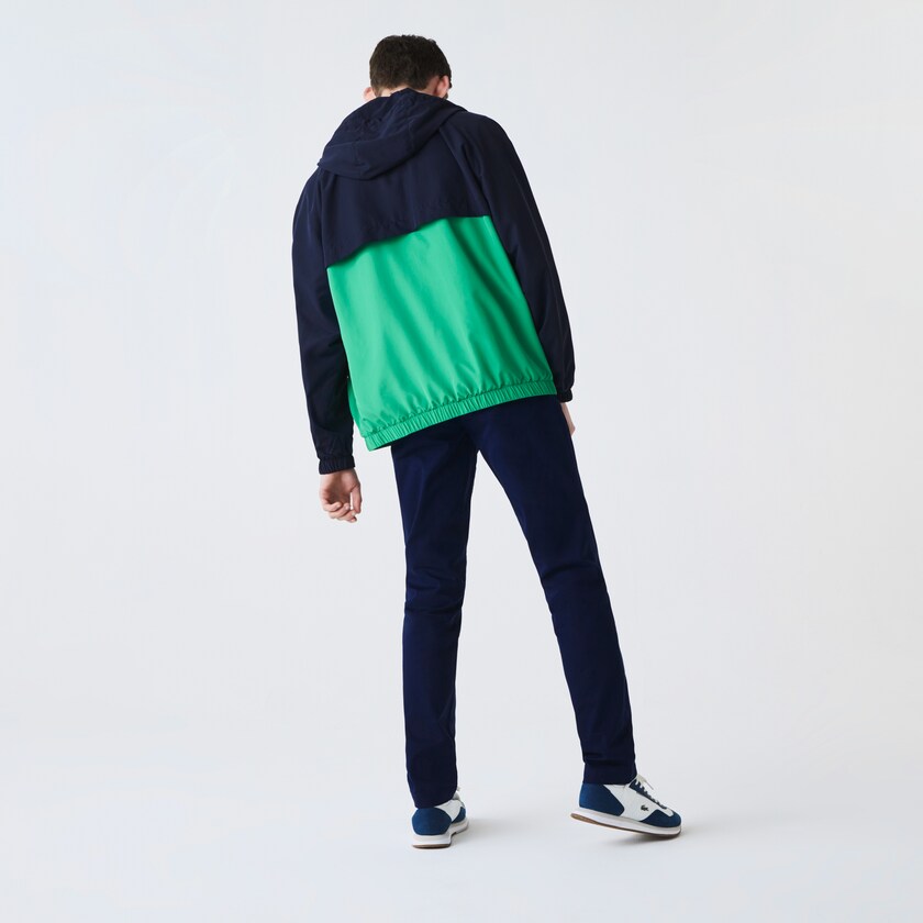 Pantalon Lacoste Hombre Azul Marino Azules Slim Fit Stretch Gabardine Chino XH1-53165X8