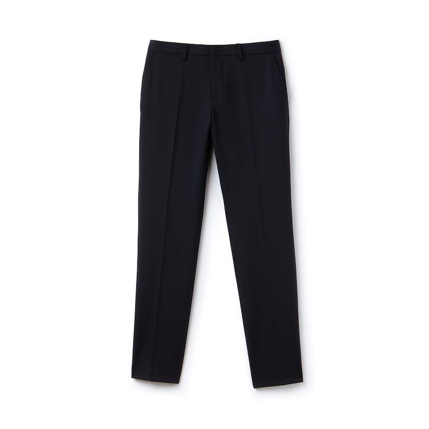 Pantalon Lacoste Slim Fit Stretch Twill Chino Hombre Azul Marino Azules | MW9-42474V2