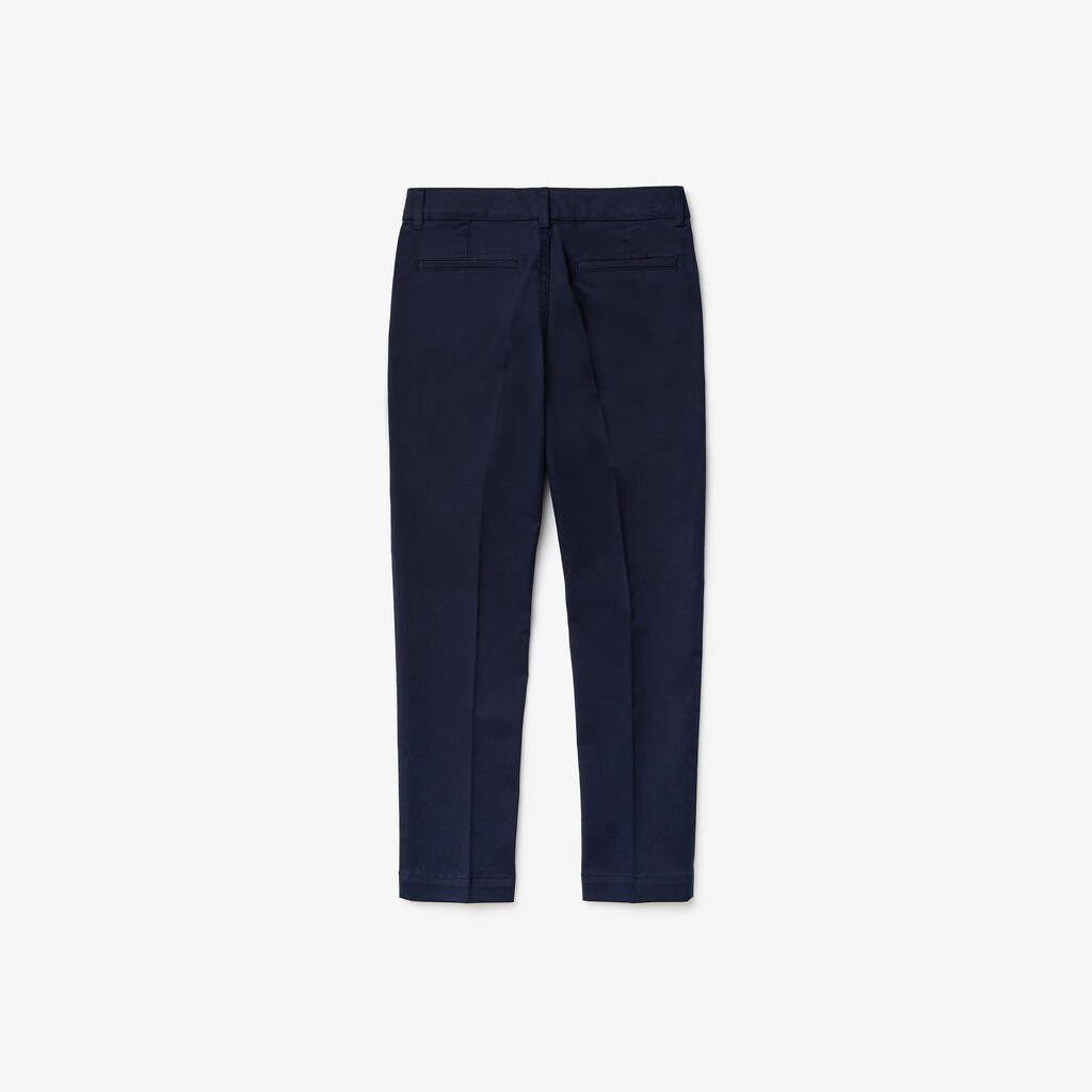 Pantalon Lacoste Niños Azul Marino Azules Stretch Pantalones Chinos GP5-11261K2