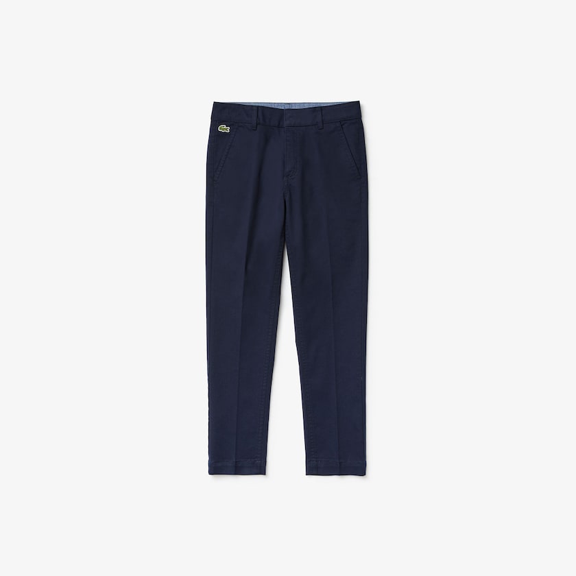 Pantalon Lacoste Niños Azul Marino Azules Stretch Pantalones Chinos GP5-11261K2