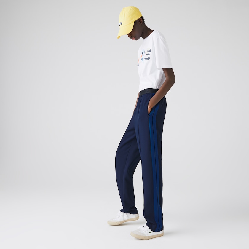 Pantalon Lacoste Twill Flared Mujer Azul Marino Azules Azules | EJ9-11921X9