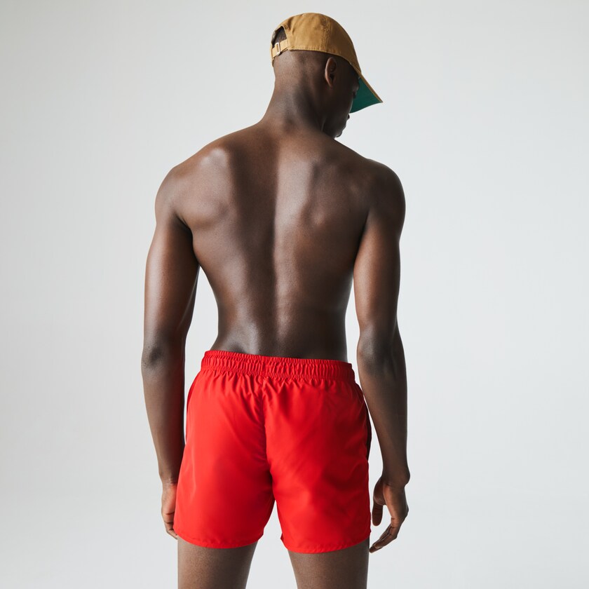 Short Lacoste Light Quick-Dry Swim Hombre Rojos Azul Marino Azules | AL7-73127M4