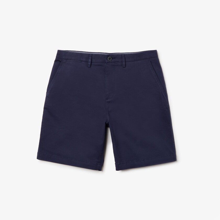 Short Lacoste Regular Fit Cotton Gabardine Bermuda Hombre Azul Marino Azules | PW3-09860I4