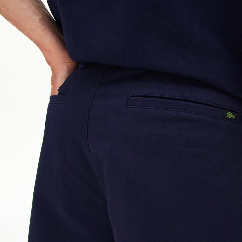 Short Lacoste Regular Fit Cotton Gabardine Bermuda Hombre Azul Marino Azules | PW3-09860I4