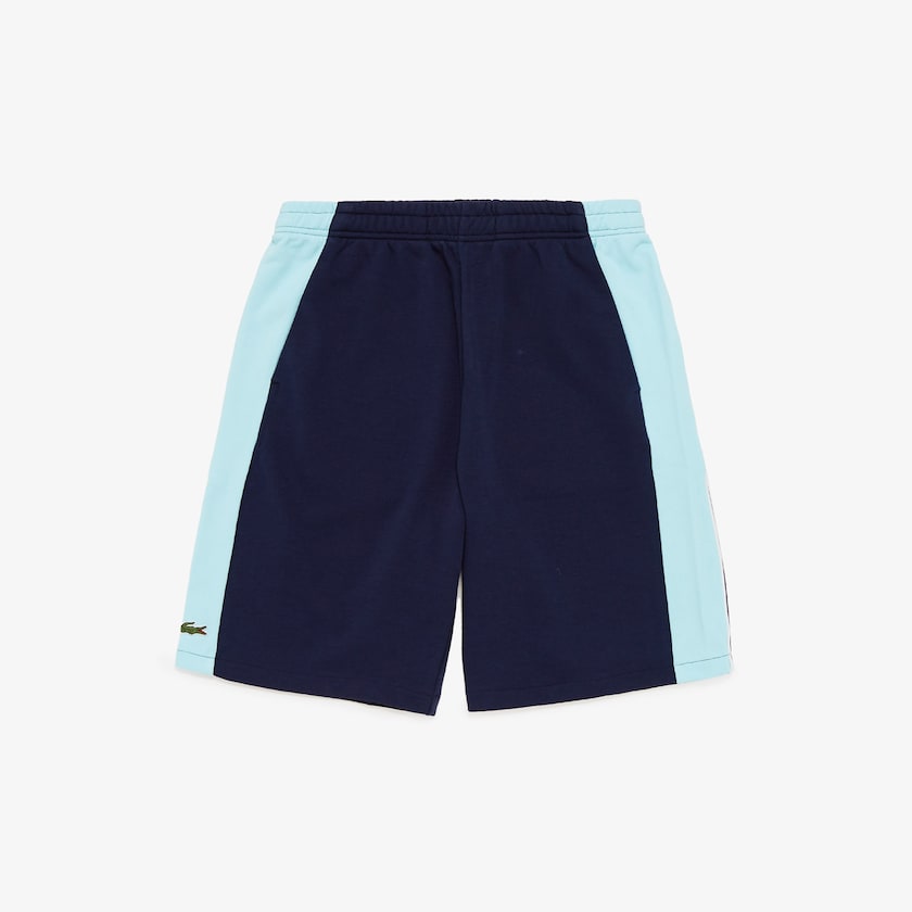 Short Lacoste SPORT Miami Open Colorblock Fleece Hombre Azul Marino Azules Turquesa Blancos | ID5-87788S1