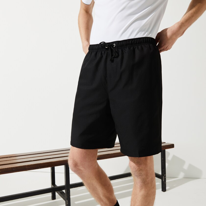 Short Lacoste SPORT Tennis Hombre Negros | OP0-37273V9