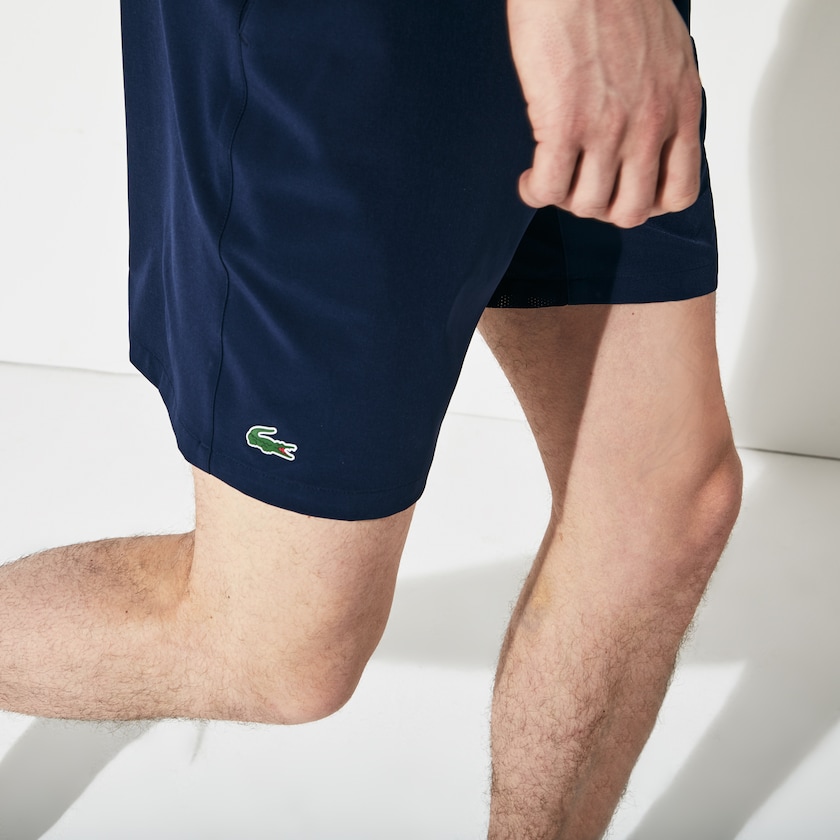 Short Lacoste SPORT Tennis Stretch Hombre Azul Marino Azules | ER0-65116Y9