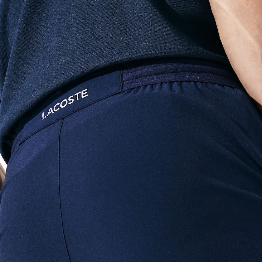 Short Lacoste SPORT Tennis Stretch Hombre Azul Marino Azules | ER0-65116Y9