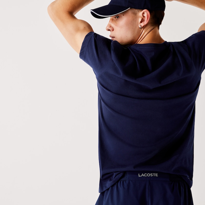 Short Lacoste SPORT Tennis Stretch Hombre Azul Marino Azules | ER0-65116Y9