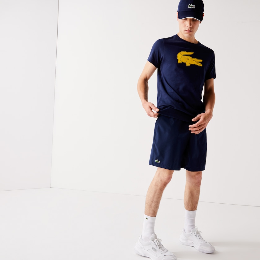 Short Lacoste SPORT Tennis Stretch Hombre Azul Marino Azules | ER0-65116Y9