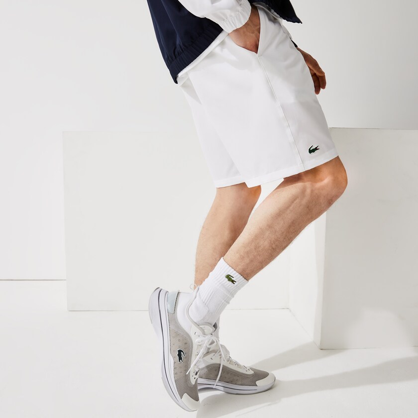 Short Lacoste SPORT Tennis Stretch Hombre Blancos | IH7-11741H8
