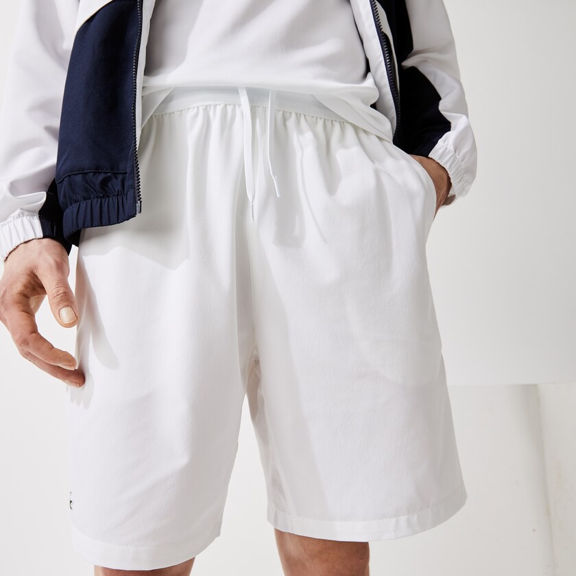 Short Lacoste SPORT Tennis Stretch Hombre Blancos | IH7-11741H8