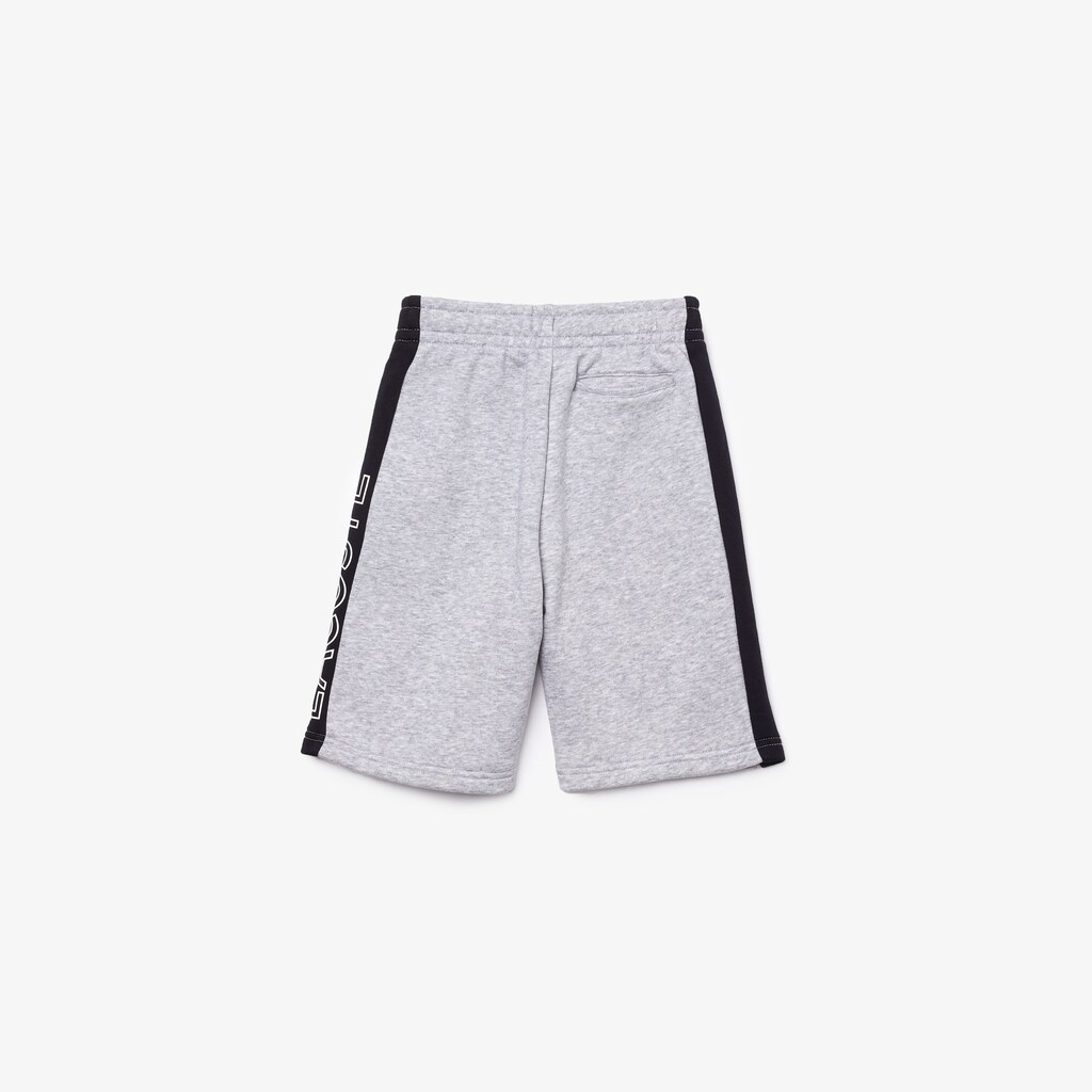 Short Lacoste Niños Grises Azul Marino Azules Blancos SPORT Two-Tone Fleece FD0-42234G2