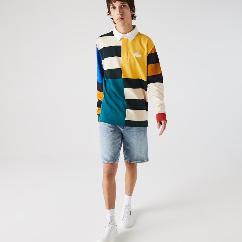 Short Lacoste Slim Fit Cotton Denim Bermuda Hombre Azules | JX3-96259X7