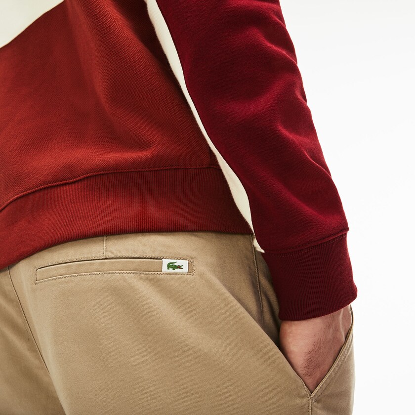 Short Lacoste Slim Fit Stretch Gabardine Hombre Beige | AA2-12171P7