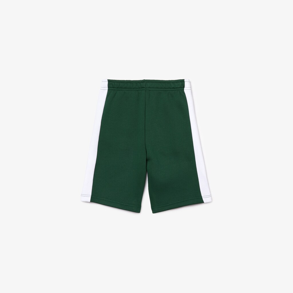 Short Lacoste Niños Verdes Blancos Two-Tone Fleece AM4-30073S6