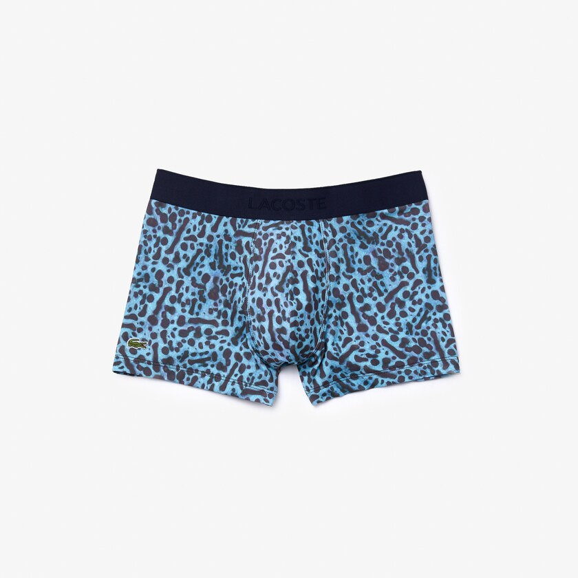 Short Lacoste x National Geographic Polyester Trunk Hombre Blancos | WR1-55745H6