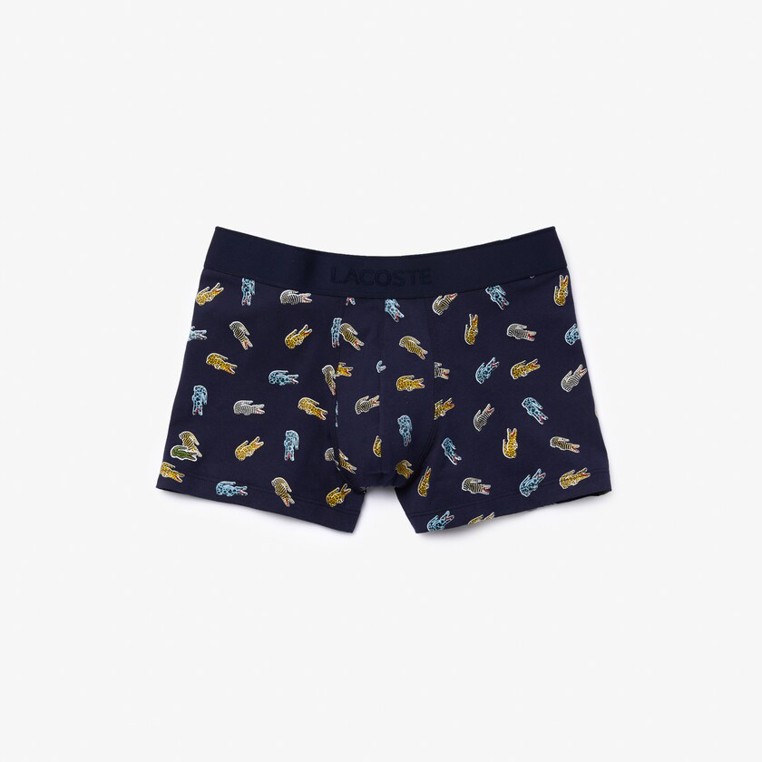 Short Lacoste x National Geographic Trunk Hombre Azul Marino Azules Blancos | RS1-18951A1