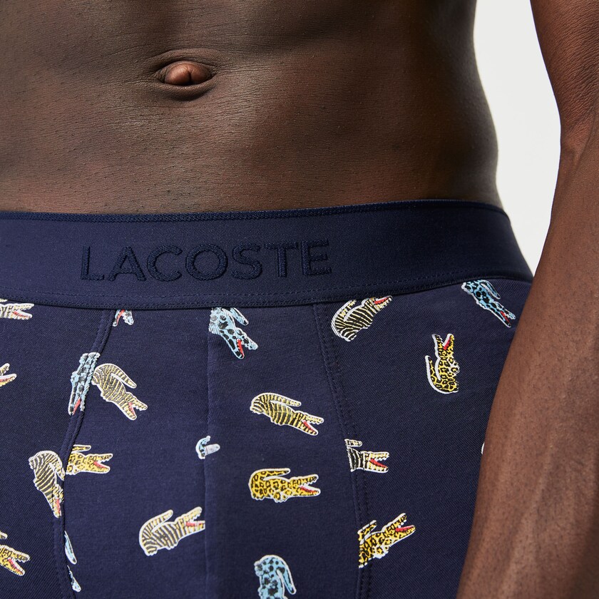 Short Lacoste x National Geographic Trunk Hombre Azul Marino Azules Blancos | RS1-18951A1