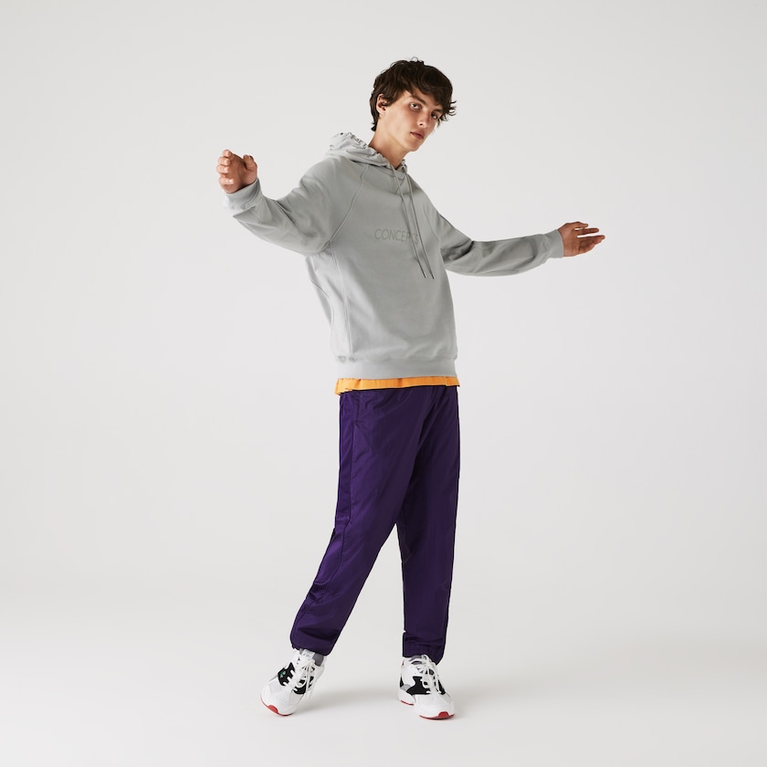 Sudaderas Lacoste CONCEPTS Collaboration Hooded Fleece Hombre Grises | GF4-65296V4